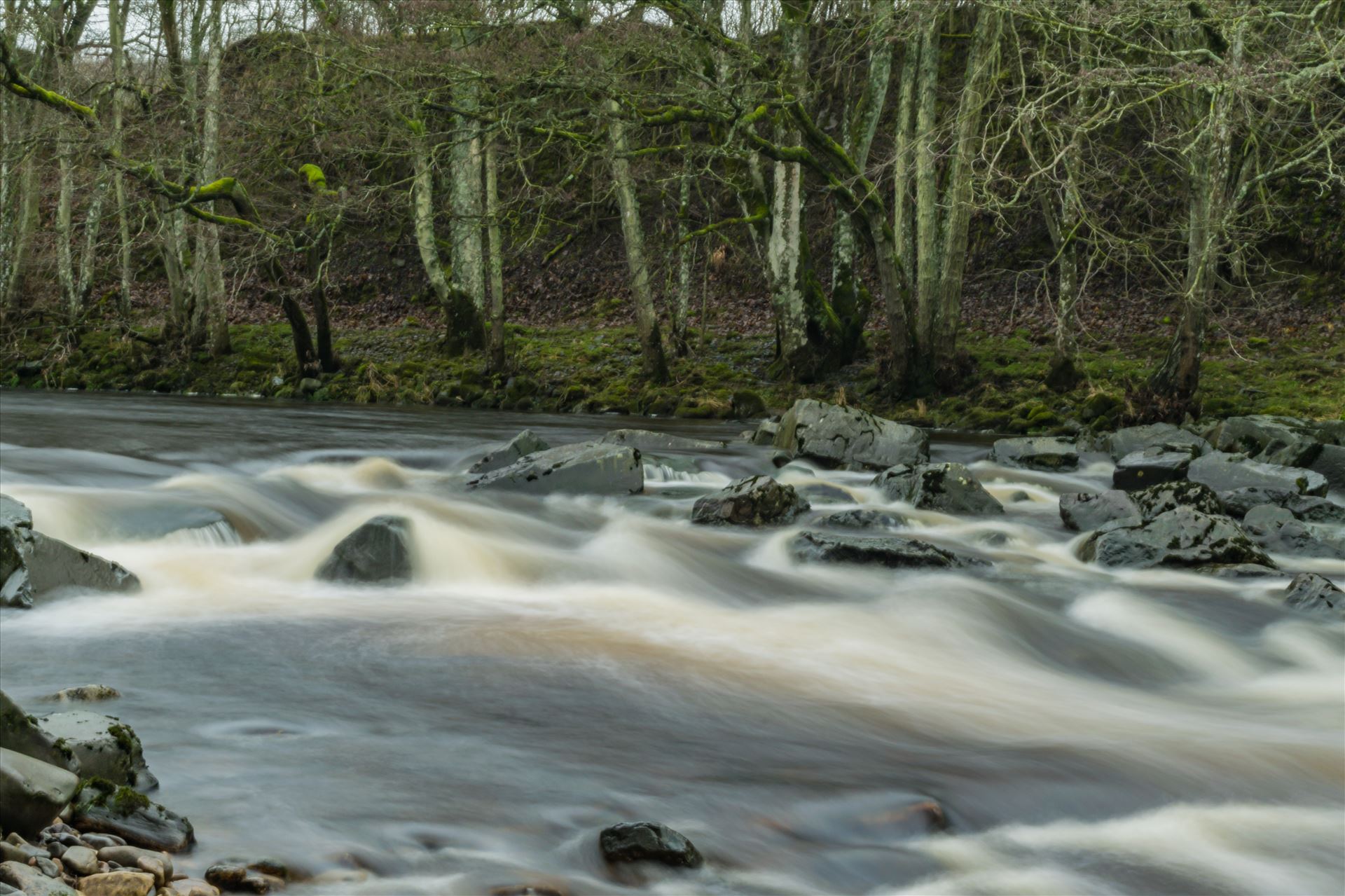 River in Full Flow - A river in full flow, taken with a ND filter and a 15 scoond exposure by AJ Stoves Photography