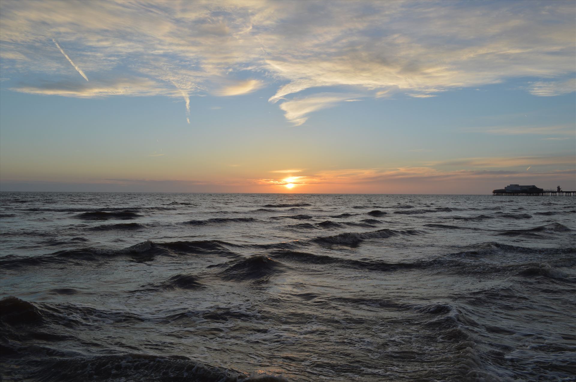 Blackpool Sunset - A lovely seascape, taken at Blackpool June 2014 by AJ Stoves Photography