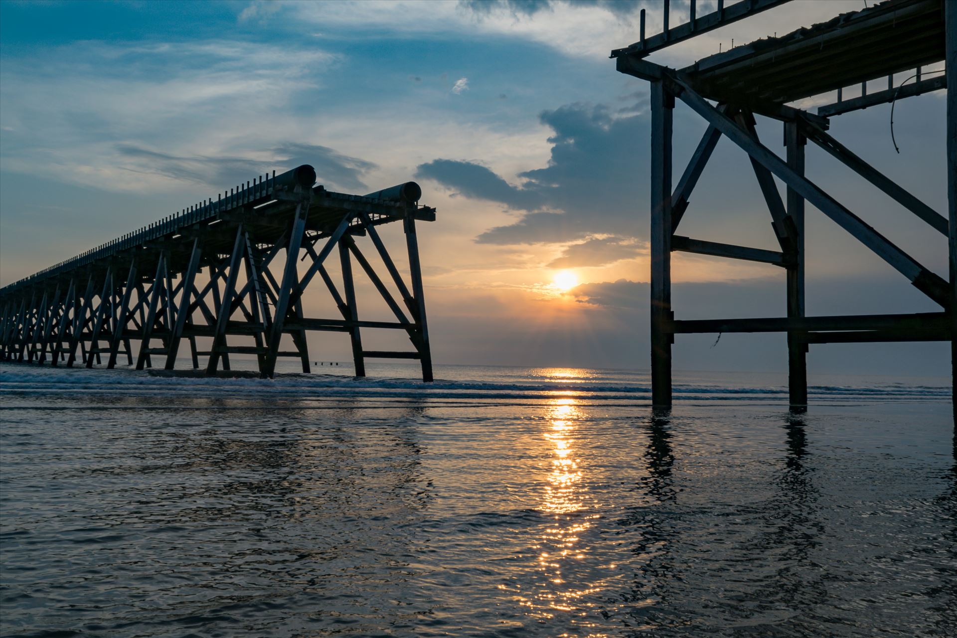 Sunrise Steetley Pier 2 - You have to be up early for a shot like this by AJ Stoves Photography