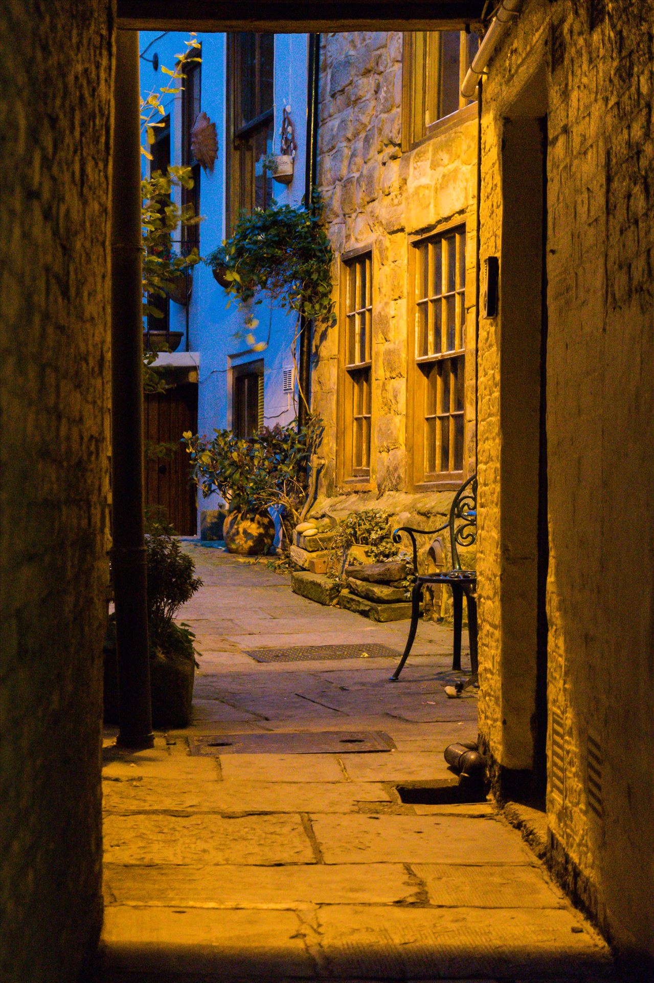Whitby Side street or alley - A side street or alley at Whitby by AJ Stoves Photography