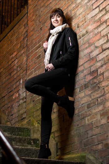 Rachel Louise Adie modelling shoot at Newcastle Quayside